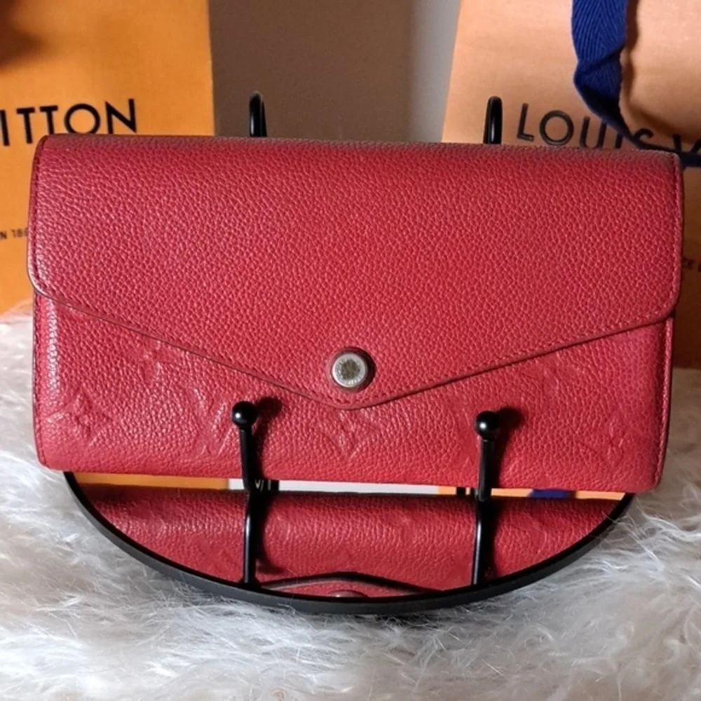 Louis Vuitton Empreinte Curieuse Red Wallet EUC